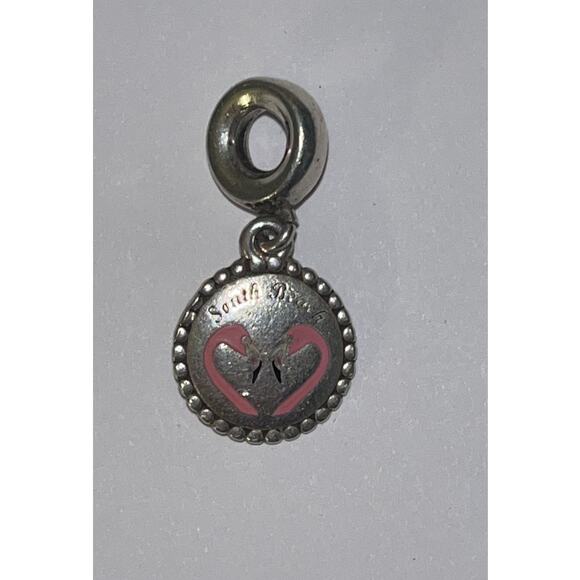 PANDORA South Beach Flamingo Dangle Charm Retired - Sterling Silver 925 - Picture 4 of 9